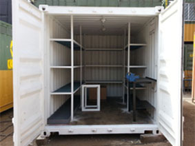 Almacén y/o Taller Portatil, un ejemplo de oficinas en contenedores